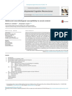 Adolecent Susectibility Neurobiology