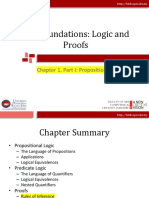 The Foundations: Logic and Proofs: Chapter 1, Part I: Propositional Logic