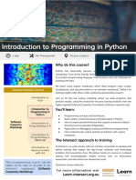 Introduction To Programming in Python: Why Do This Course?