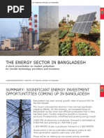The Energy Sector in Bangladesh