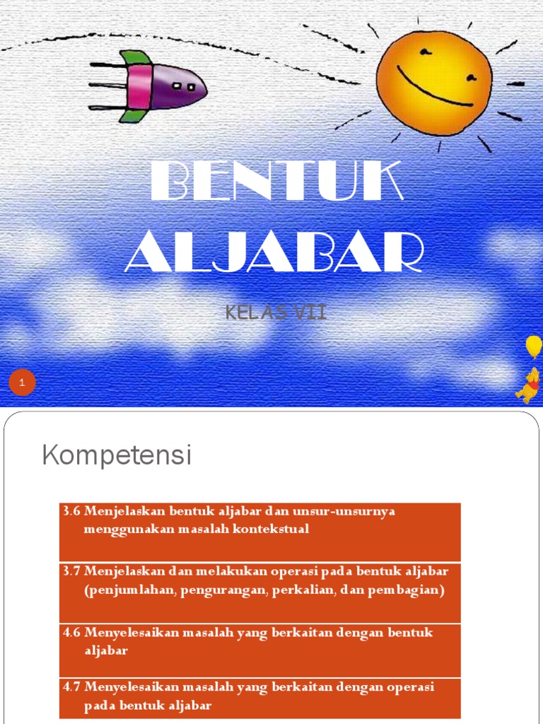 Ppt Aljabar