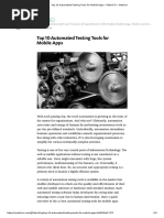 Top 10 Automated Testing Tools For Mobile Apps - Patrick R - Medium