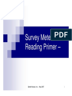 Survey Meter Reading Primer - : Bartlett Nuclear, Inc. - May 2007 1