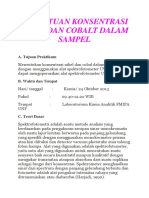 Penentuan Konsentrasi Nikel Dan Cobalt Dalam Sampel