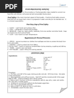 Food Processing: Baking Food Processing: Is The Most Important Aspect of Food Quality. Practicing Food Safety Ensures