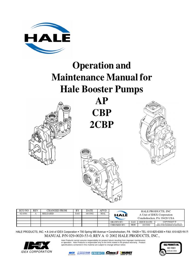 BoosterPumpsMANUAL.pdf Pump Transmission (Mechanics)