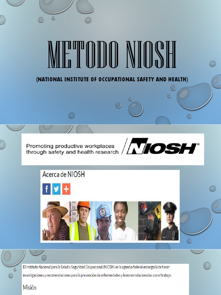 Metodo Niosh | PDF | Naturaleza | Bienestar