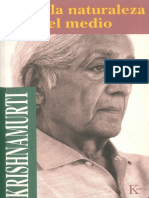 Sobre La Naturaleza y El Medio - Jiddu Krishnamurti