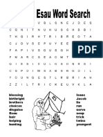 Jacob and Esau Word Search