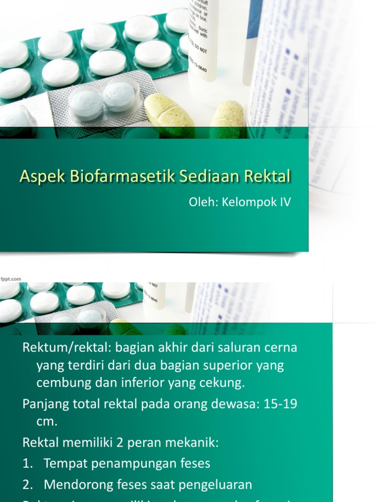 Aspek Biofarmasetik Obat Rektal | PDF | Teknologi & Rekayasa