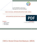 Omg'S Model-Driven Architecture (Mda) : University POLITEHNICA of Bucharest