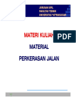 Bahan Kuliah I Material Perkerasan 2 (Oleh Ir Abdul Rahim Nurdin, MT)