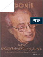 Adonis - Tarih Kadının Bedeninde Parçalanır PDF