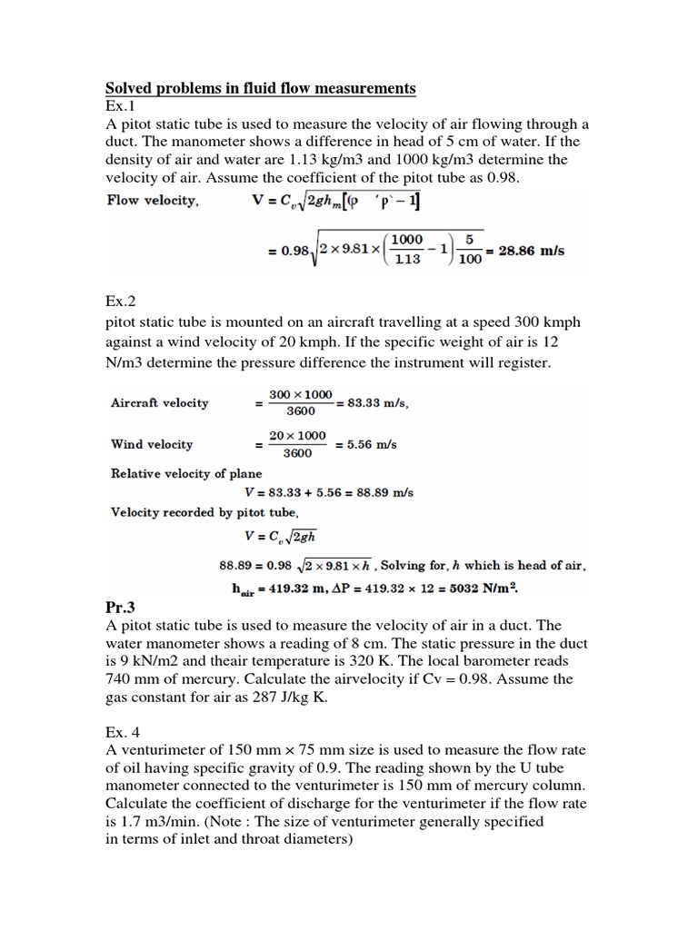 Fluid Flow Measurement Solutions | PDF | Flow Measurement | Pressure ...