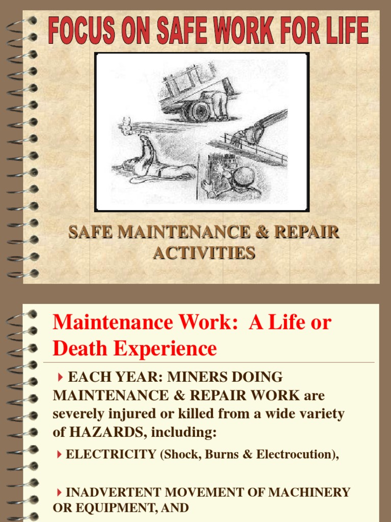 Maintenance Repair Hazards and Safety | PDF | Electric Shock | Welding