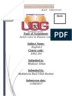 Active Voice and Passive Voice Rules