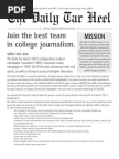 Daily Tar Heel Application Spring 2011