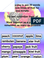 Fruit - Words