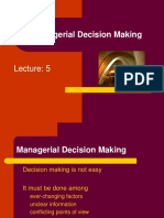 Managerial Decision Making