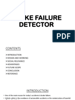 Brake Failure Detector