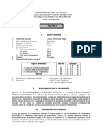 Silabo de Calculo Diferencial e Integral