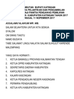 Sambutan Bupati Katingan 2017 Huruf Kapital