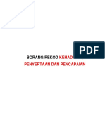 Contoh Borang Rekod Pajsk Terkini