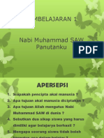 Pembelajaran 1 Nabi Muhammad Saw Panutanku