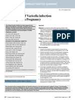 Management of Varicella Infection (Chickenpox) in Pregnancy: Sogc Clinical Practice Guideline