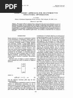 GAME THEORY APPROACH FOR MULTI-OBJECTIVE STRUCTURAL OPTIMIZATION