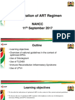Optimization of ART Regimen