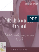 Taller de dependencia emocional para mujeres