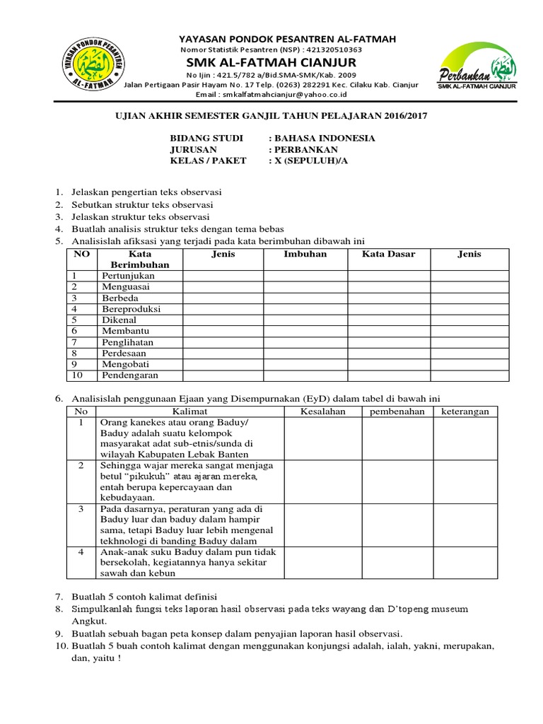 Afiksasi Bahasa Dayak Pompakng Desa Penyalimau Jaya Kecamatan Kapuas