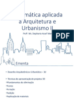 1 - Informática Aplicada À Arquitetura e Urbanismo - 1) APRESENTAÇÃO DA DISCIPLINA