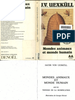 Uexkuell Jakob Von Mondes Animaux Et Monde Humain