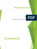 Business Economics: Economic Way of Thinking