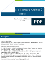 Introdução à Álgebra Linear e Geometria Analítica