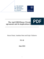 The April 2010 Russo-Ukrainian Gas Agreement and Its Implications For Europe PDF