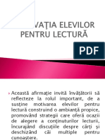 Motivac5a3ia Elevilor Pentru Lecturc483