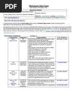 Adam CV RF Optimization Consultant 2G 3G Nokia