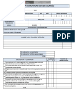 Ficha de Monitoreo de Desempeño