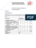 Autoevaluación de La Secuencia de Aprendizaje TODAS