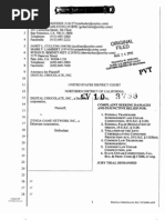 Download Digital Chocolate v Zynga Complaint by Eric Goldman SN36480889 doc pdf