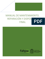Manual de Mantenimiento y Disposicion Final Trituradora