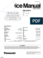 Honda Goldwing GL1800 Panasonic RM-G45PA Radio Service Manual-83E8B
