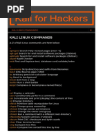 Kali Linux Commands - HTML