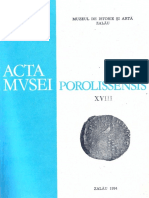 18. Acta Mvsei Porolissensis, XVIII (1994)-Zalau