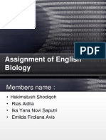 Assignment of English Biology