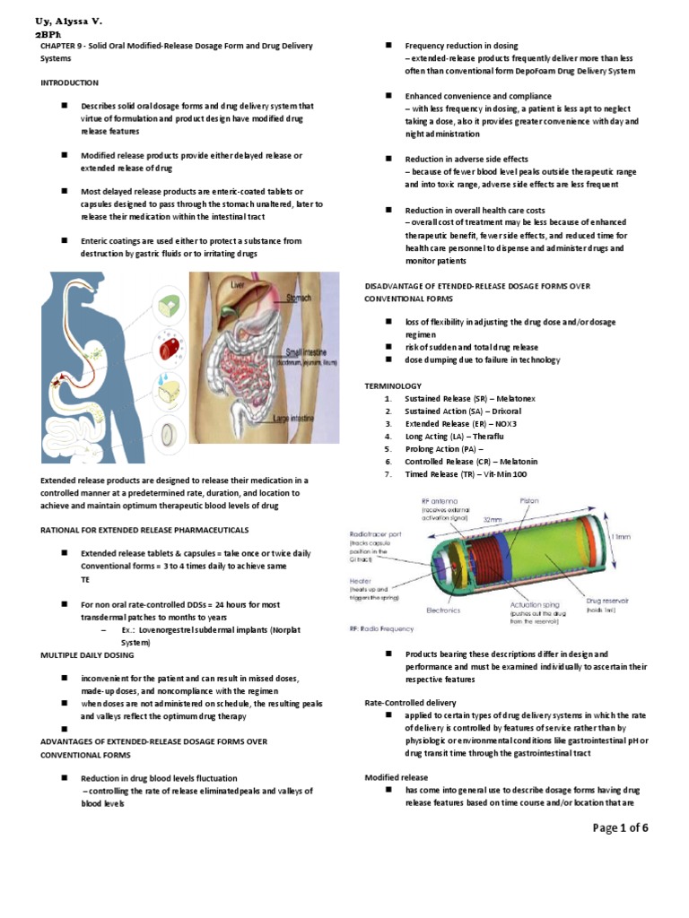 Modified Release Dosage Forms Overview | PDF | Tablet (Pharmacy ...