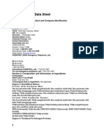 Material Safety Data Sheet